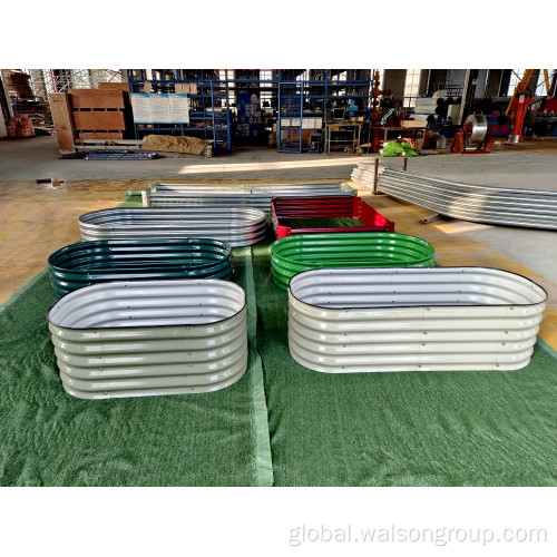 Garden raised Bed Rectangular/Oval Metal Raised Garden Beds for Vegetables Supplier